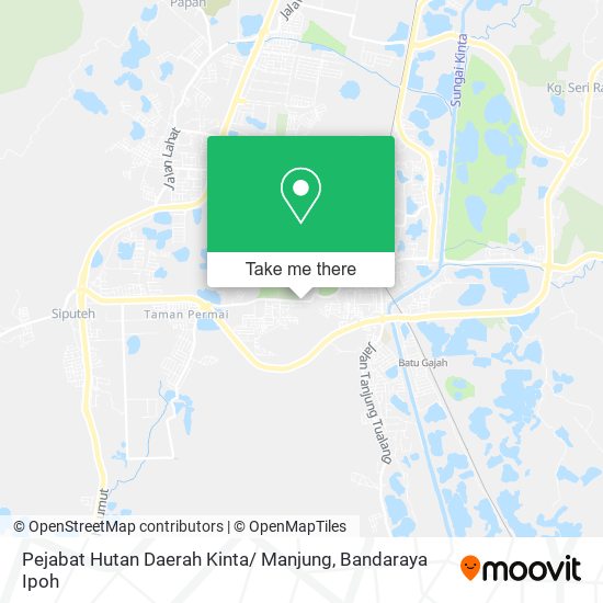 Pejabat Hutan Daerah Kinta/ Manjung map