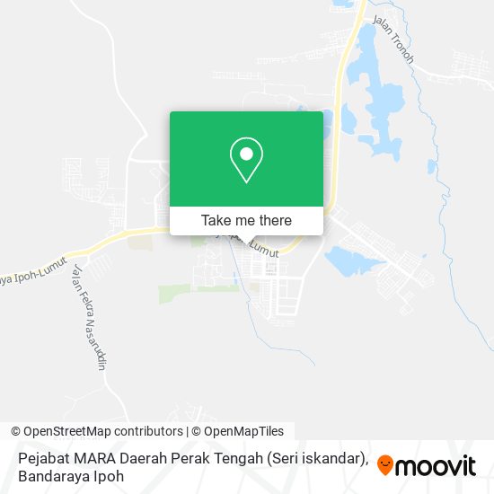Peta Pejabat MARA Daerah Perak Tengah (Seri iskandar)