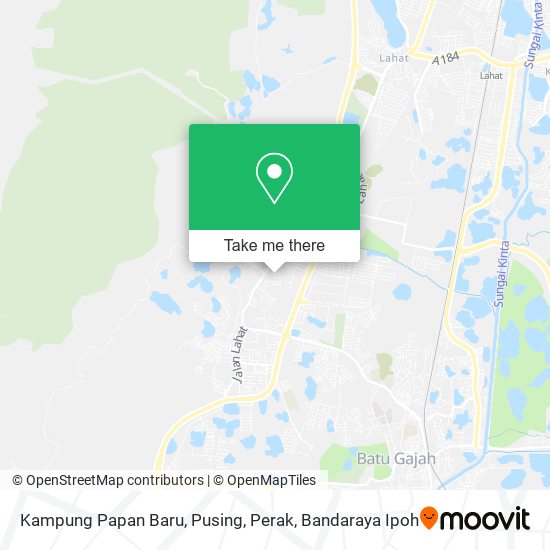 Kampung Papan Baru, Pusing, Perak map