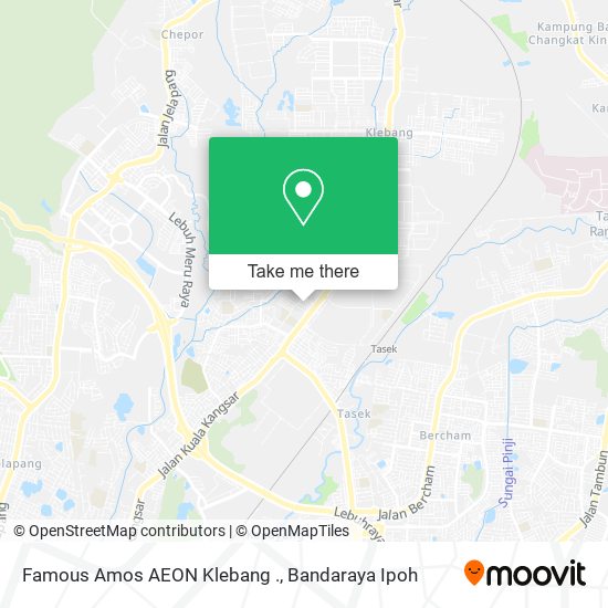 Famous Amos AEON Klebang . map