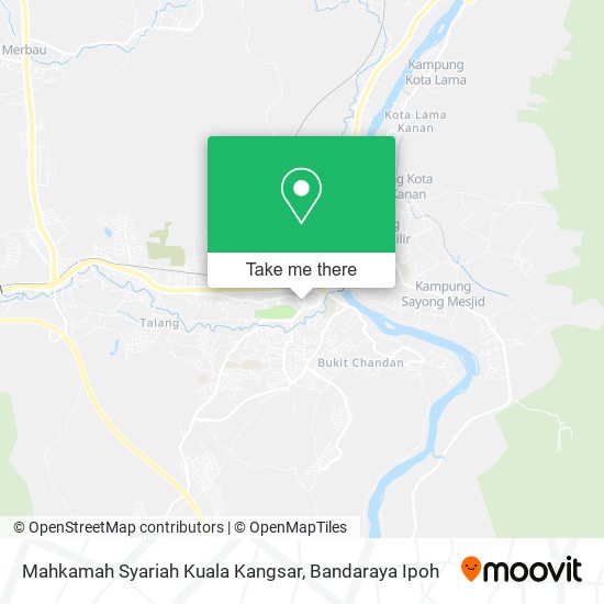 Peta Mahkamah Syariah Kuala Kangsar