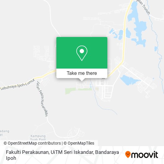 Peta Fakulti Perakaunan, UiTM Seri Iskandar