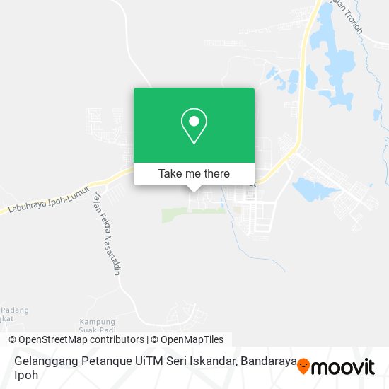 Peta Gelanggang Petanque UiTM Seri Iskandar