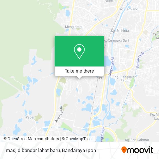 masjid bandar lahat baru map