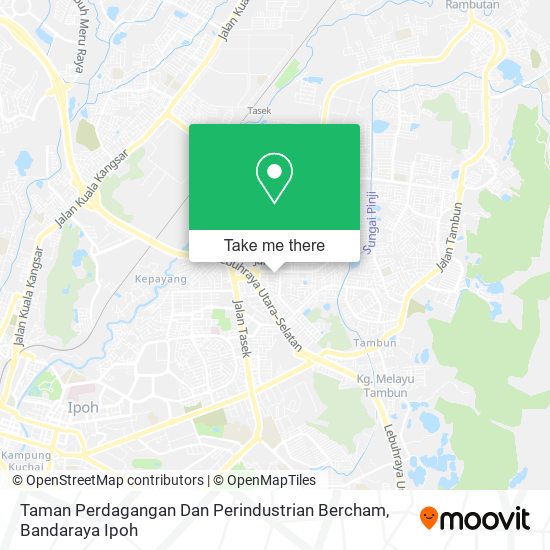 Taman Perdagangan Dan Perindustrian Bercham map