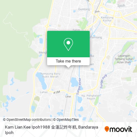 Peta Kam Lian Kee Ipoh1988 金蓮記炸年糕