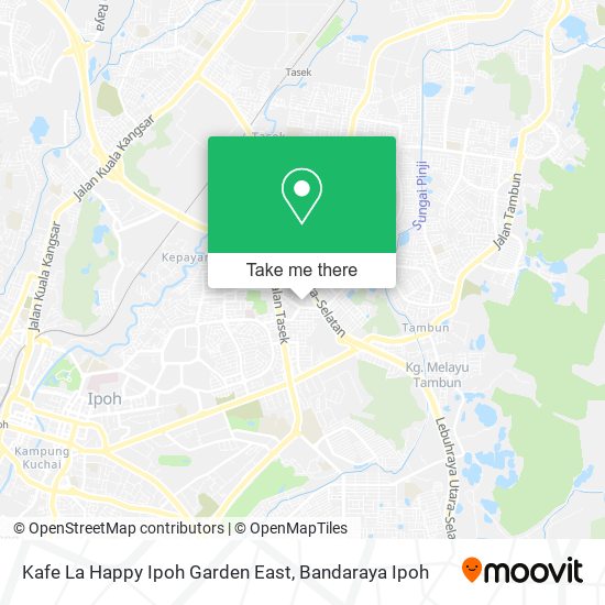 Kafe La Happy Ipoh Garden East map