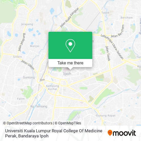 Peta Universiti Kuala Lumpur Royal College Of Medicine Perak