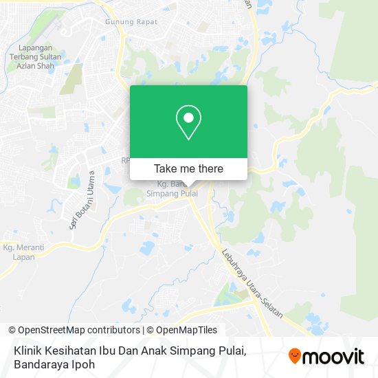Peta Klinik Kesihatan Ibu Dan Anak Simpang Pulai