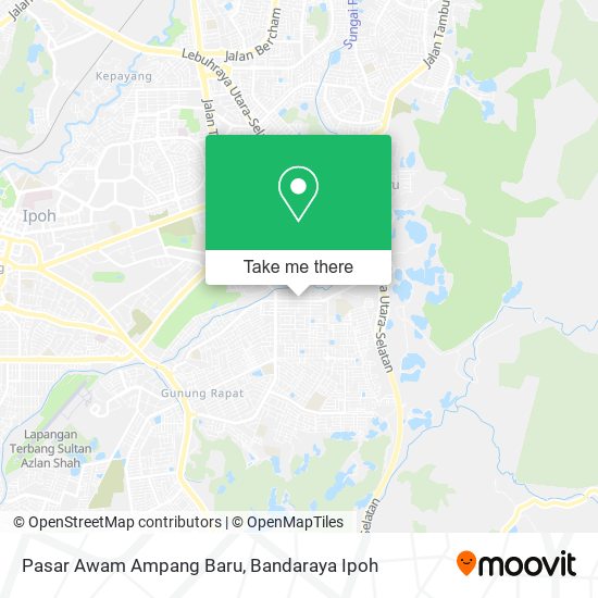 Peta Pasar Awam Ampang Baru