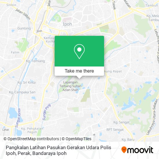 Peta Pangkalan Latihan Pasukan Gerakan Udara Polis Ipoh, Perak