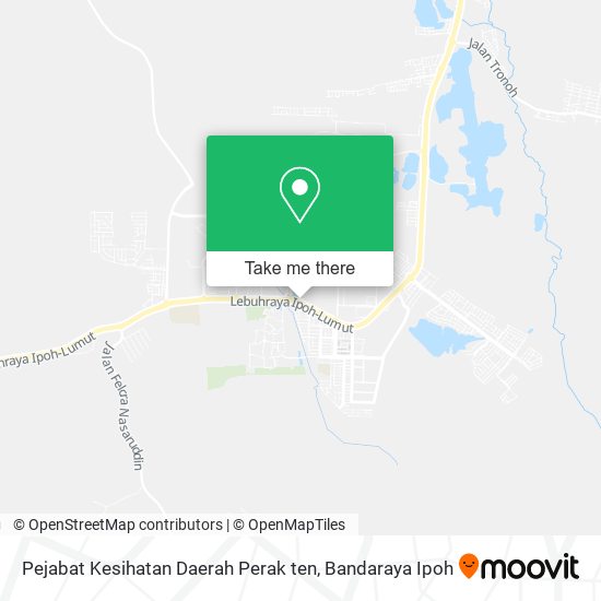 Peta Pejabat Kesihatan Daerah Perak ten