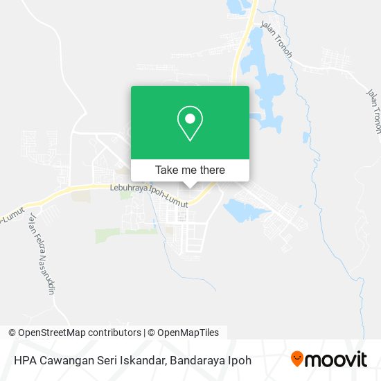 HPA Cawangan Seri Iskandar map