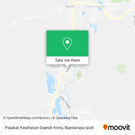 Peta Pejabat Kesihatan Daerah Kinta