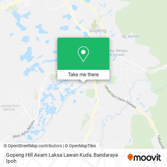 Peta Gopeng Hill Asam Laksa Lawan Kuda