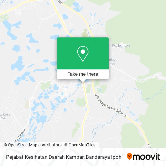 Pejabat Kesihatan Daerah Kampar map