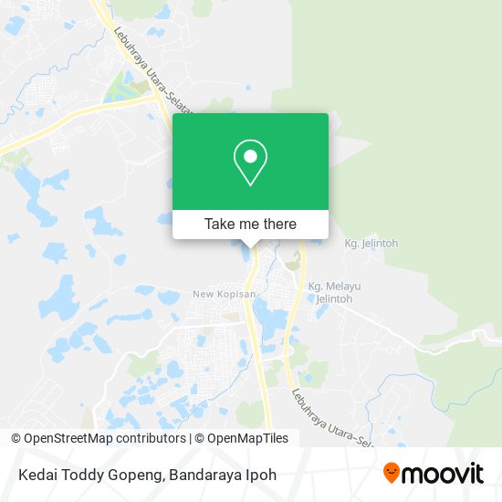 Kedai Toddy Gopeng map