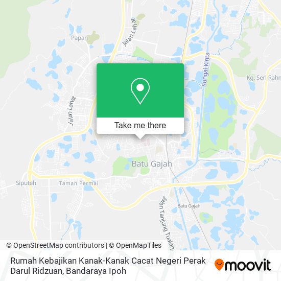 Rumah Kebajikan Kanak-Kanak Cacat Negeri Perak Darul Ridzuan map