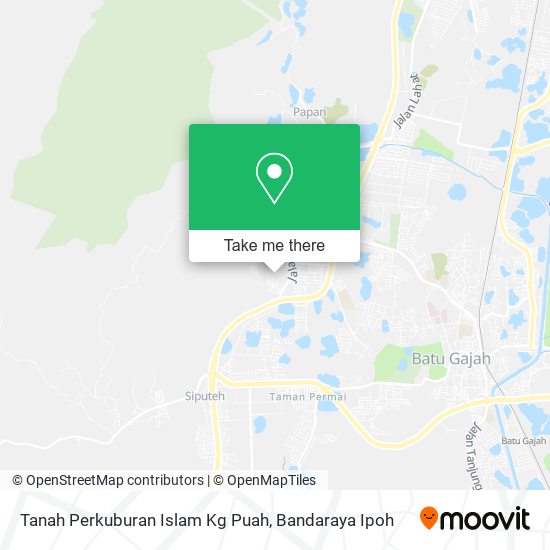 Tanah Perkuburan Islam Kg Puah map