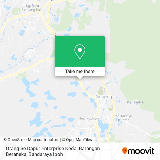 Peta Orang Se Dapur Enterprise Kedai Barangan Beraneka