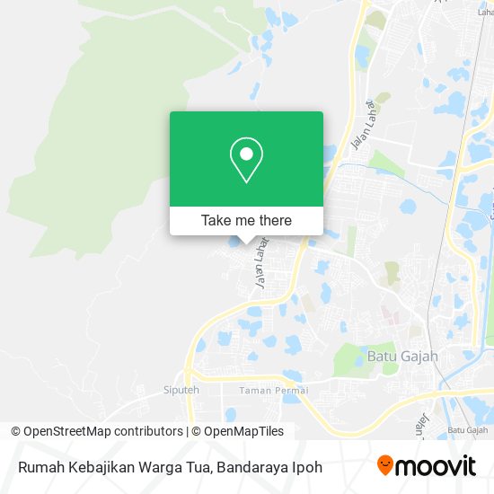 Peta Rumah Kebajikan Warga Tua