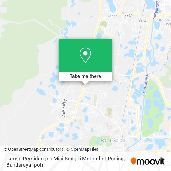 Gereja Persidangan Misi Sengoi Methodist Pusing map