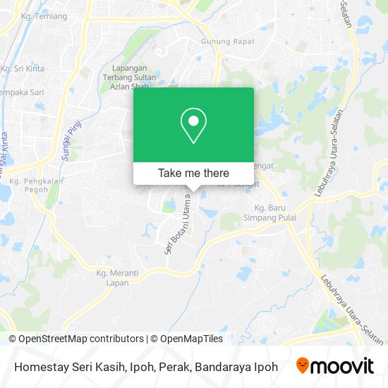 Homestay Seri Kasih, Ipoh, Perak map