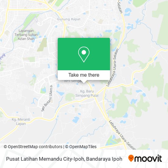 Peta Pusat Latihan Memandu City-Ipoh