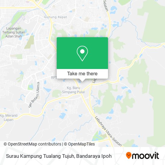 Surau Kampung Tualang Tujuh map