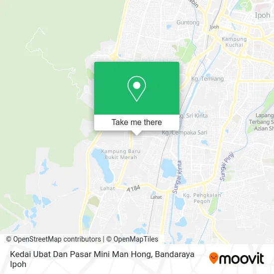 Kedai Ubat Dan Pasar Mini Man Hong map