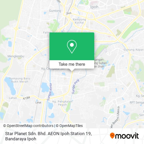 Star Planet Sdn. Bhd. AEON Ipoh Station 19 map