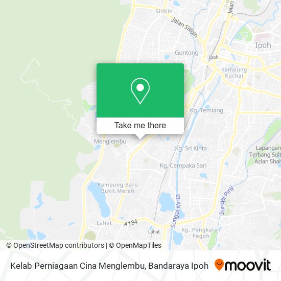 Peta Kelab Perniagaan Cina Menglembu