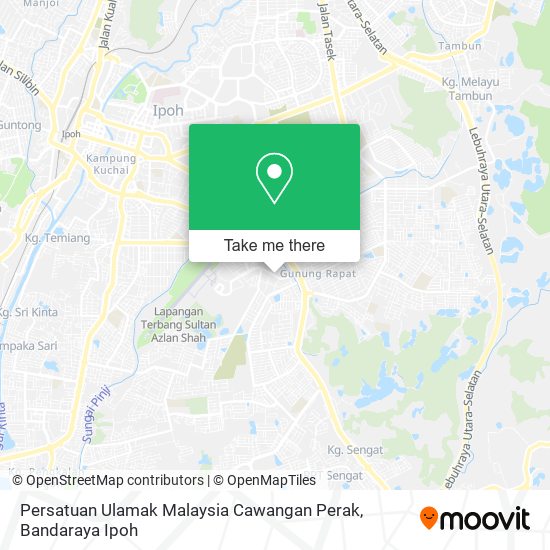 Persatuan Ulamak Malaysia Cawangan Perak map