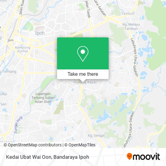 Kedai Ubat Wai Oon map