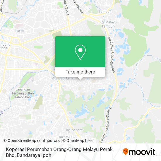 Koperasi Perumahan Orang-Orang Melayu Perak Bhd map