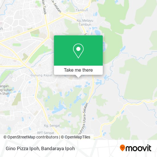 Gino Pizza Ipoh map