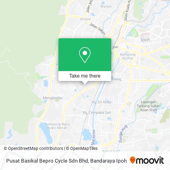 Peta Pusat Basikal Bepro Cycle Sdn Bhd