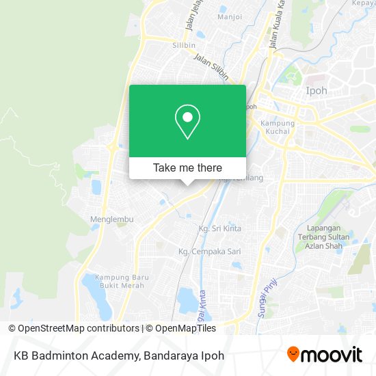 KB Badminton Academy map