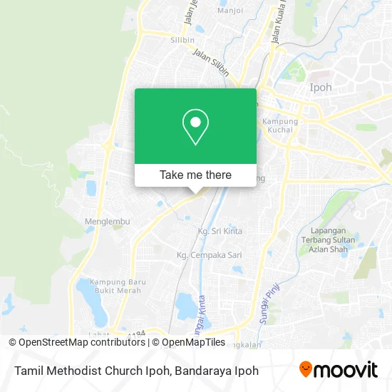 Tamil Methodist Church Ipoh map