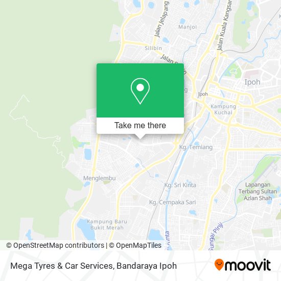 Mega Tyres & Car Services map