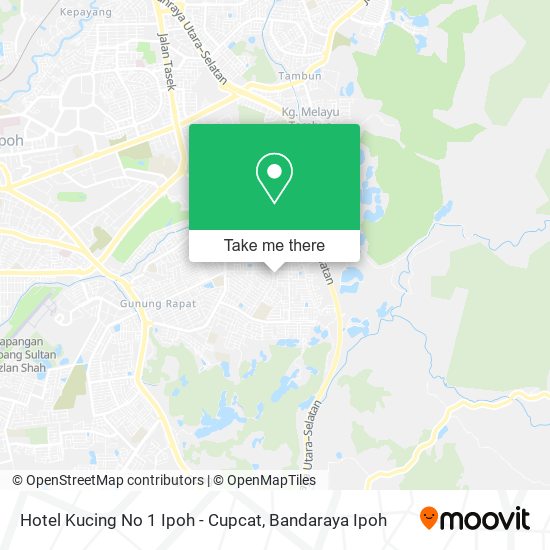 Peta Hotel Kucing No 1 Ipoh - Cupcat