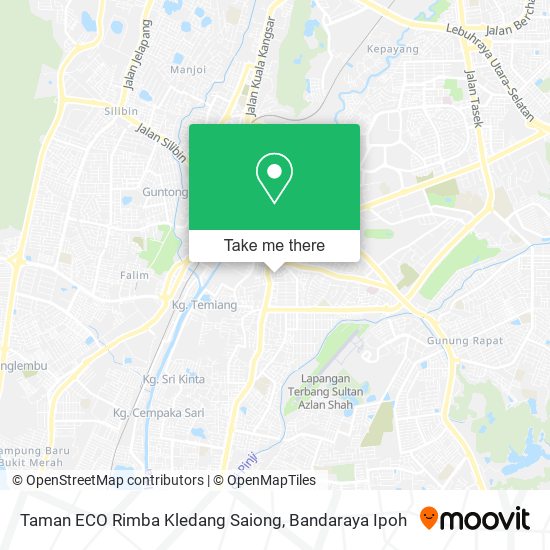 Taman ECO Rimba Kledang Saiong map