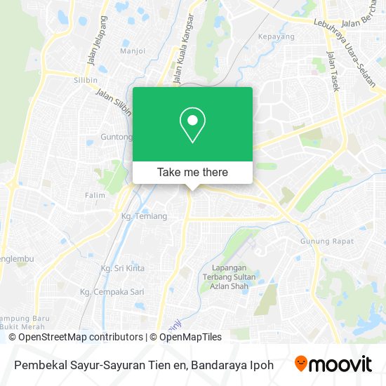 Pembekal Sayur-Sayuran Tien en map