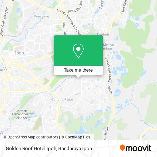 Golden Roof Hotel Ipoh map