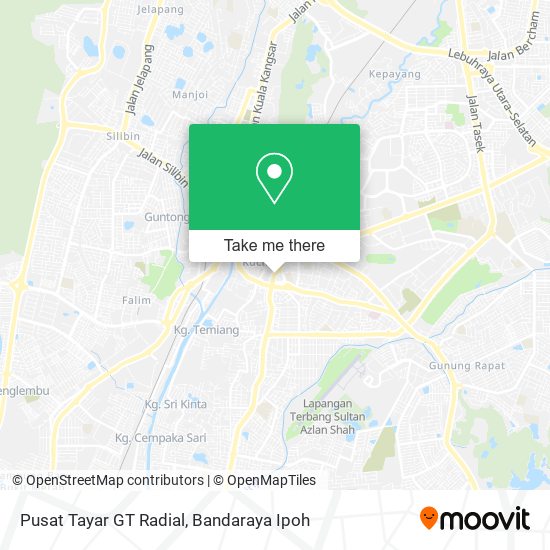 Pusat Tayar GT Radial map