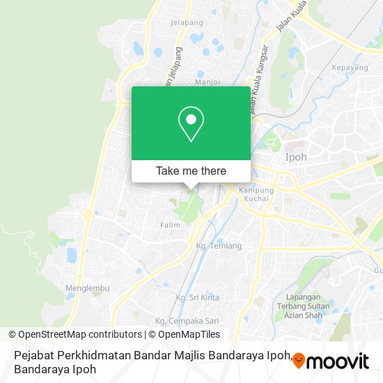 Peta Pejabat Perkhidmatan Bandar Majlis Bandaraya Ipoh