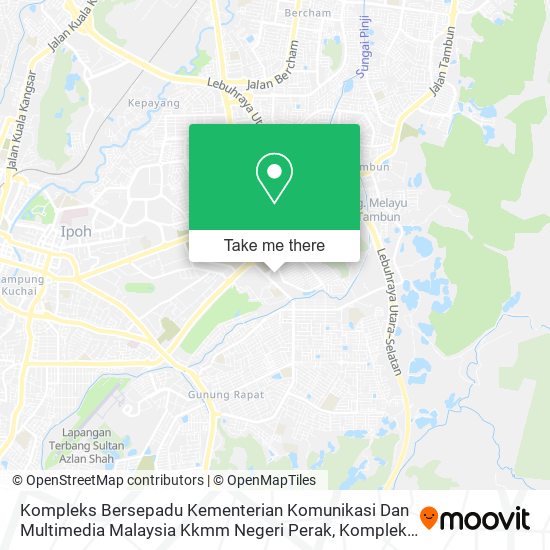 Kompleks Bersepadu Kementerian Komunikasi Dan Multimedia Malaysia Kkmm Negeri Perak, Kompleks Penyi map