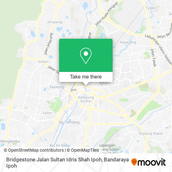 Bridgestone Jalan Sultan Idris Shah Ipoh map