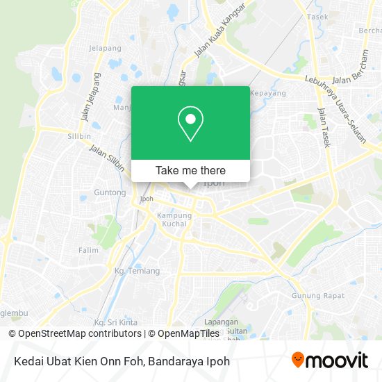Peta Kedai Ubat Kien Onn Foh