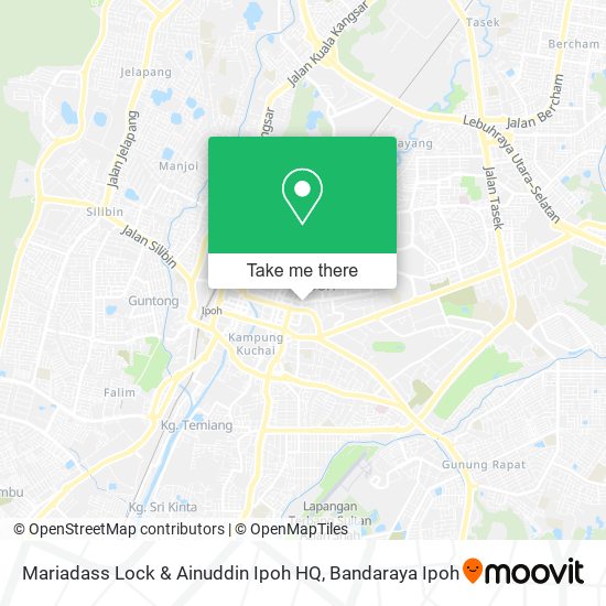 Mariadass Lock & Ainuddin Ipoh HQ map